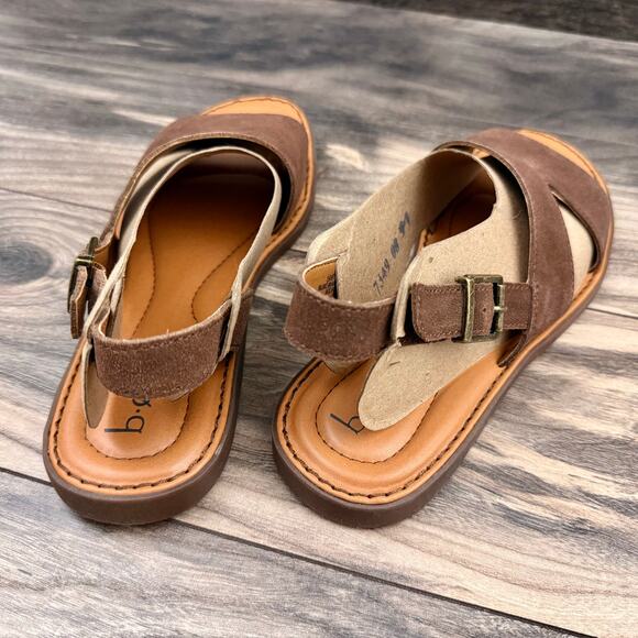NIB BOC BORN Didi 8M 38-39 Brown Suede Slingback Flat Comfort Sandal - Picture 6 of 10